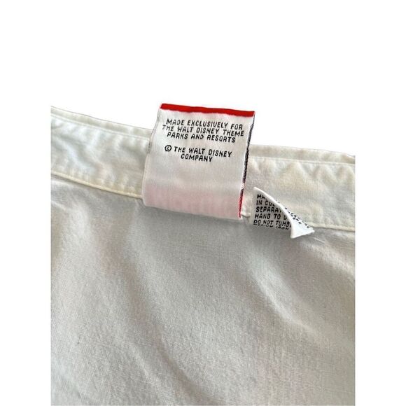 Vintage Mickey Mouse Sleeveless Denim Button Up Shirt size L - Picture 3 of 10